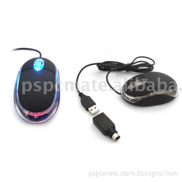 usb optical mouse with blue led light